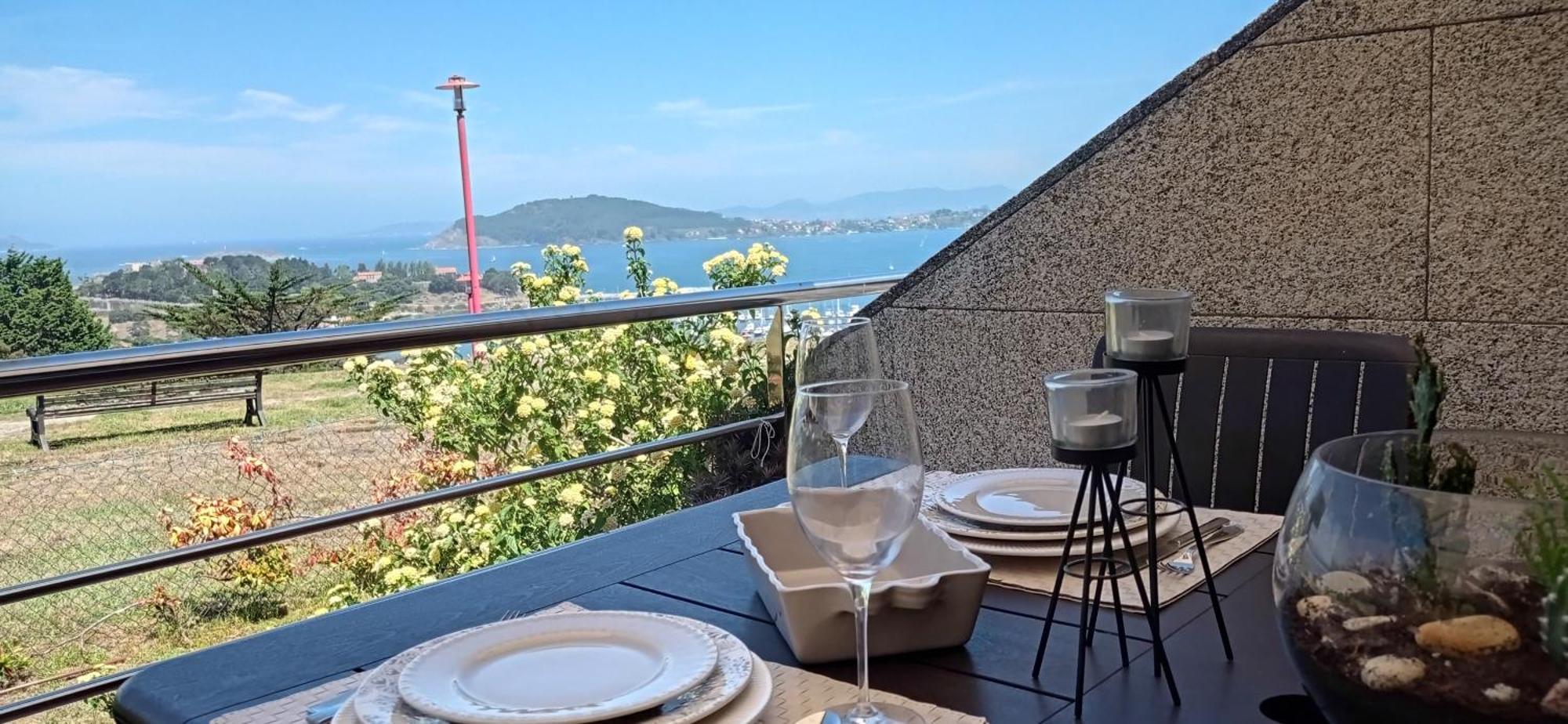 Impresionantes Vistas En Baiona Apartment Bagian luar foto